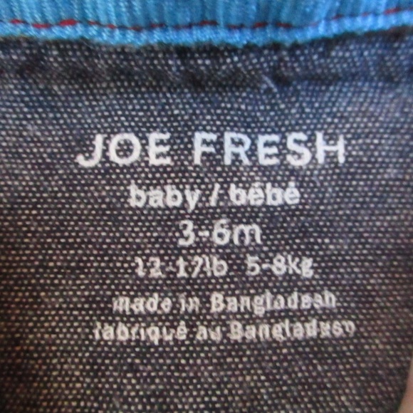 Joe Fresh Plaid Button Down Shirt Long-sleeve Baby Boy Size 3-6 months - Picture 2 of 5